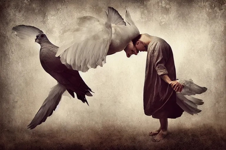 Image similar to when doves cry. big teardrops. photography by brooke shaden