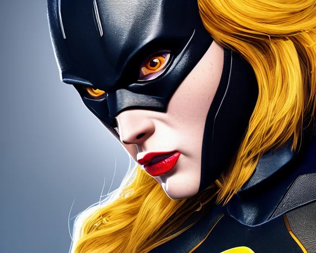 Image similar to a film still from batgirl, cinematic lighting, hyperrealistic, detailed, octane engine, high resolution, 4 k