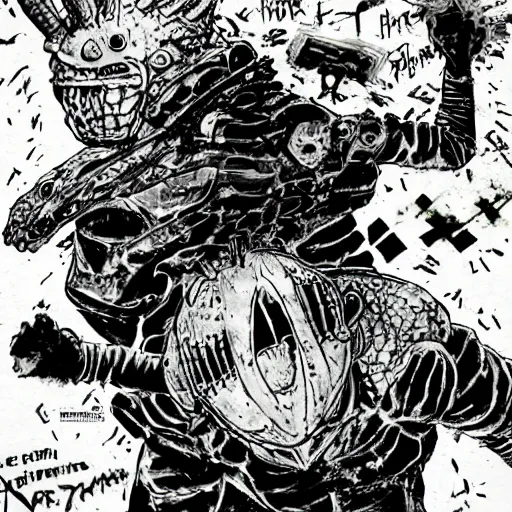 Image similar to dorohedoro