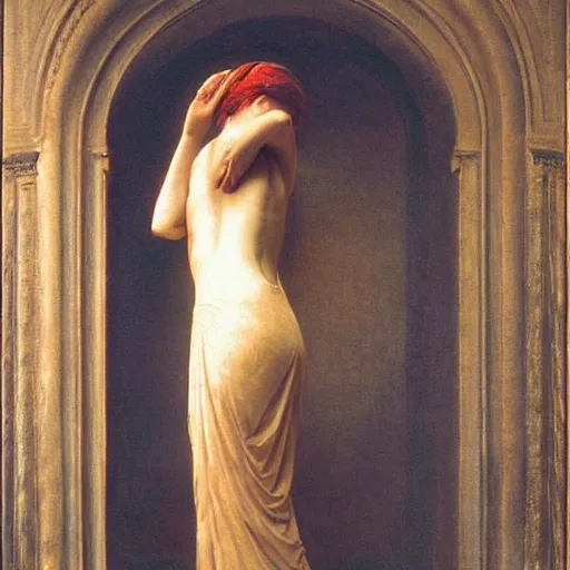 Image similar to art in style of Jules Joseph Lefebvre