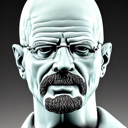 Image similar to greek statue of walter white