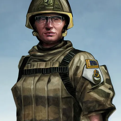 Image similar to a soldier from the future