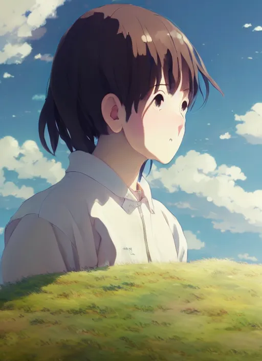 Prompt: portrait of a potato, cloudy sky background lush landscape illustration concept art anime key visual trending pixiv fanbox by wlop and greg rutkowski and makoto shinkai and studio ghibli