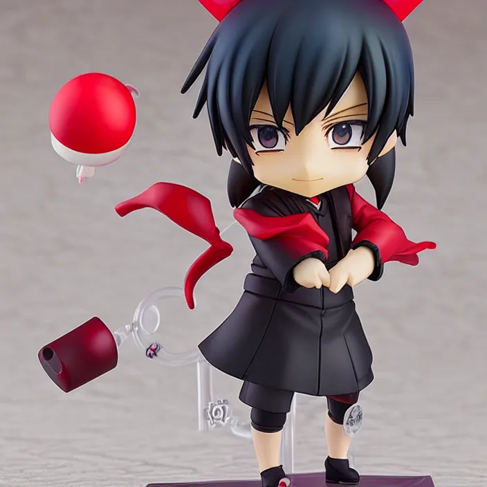 Prompt: an anime nendoroid of meguro ren, figurine, detailed product photo