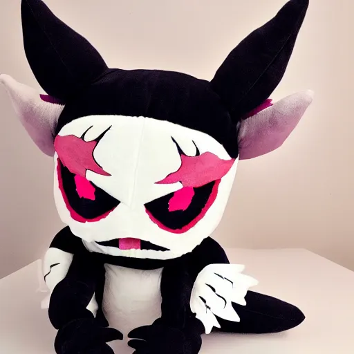 Image similar to cute fumo plush of my sleep paralysis demon, the creature that visits me at night, the monster from underneath my bed