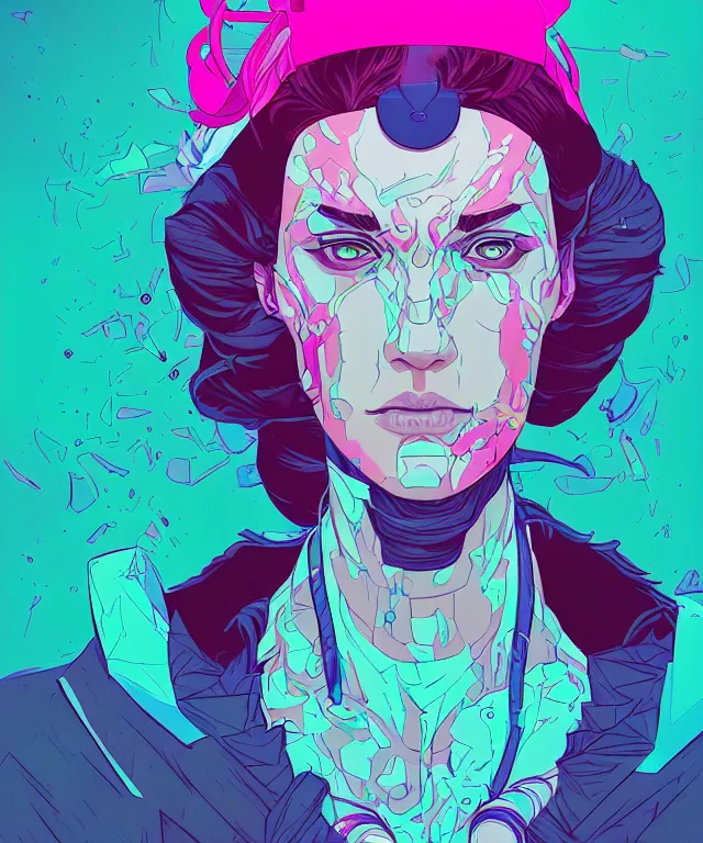 Prompt: a portrait of a raver, elegant, digital painting, artstation, concept art, matte, sharp focus, illustration, art by josan gonzalez