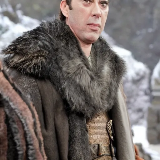 Image similar to kramer from seinfeld in the world of a song of ice and fire