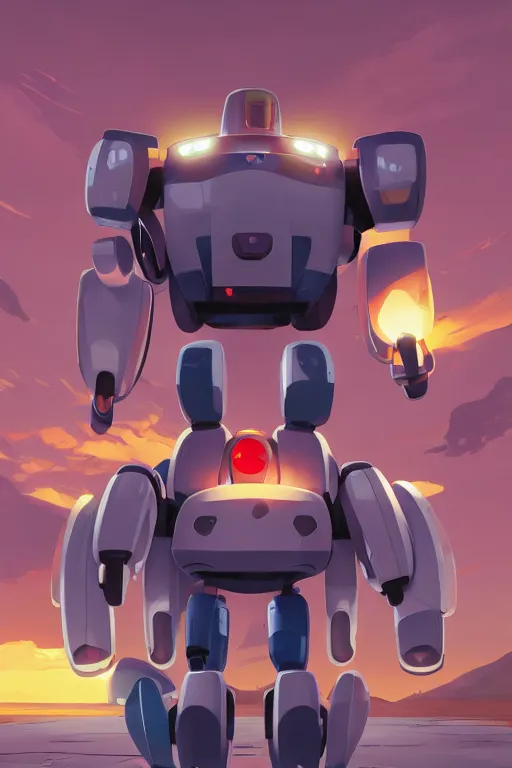 Image similar to metabots medabots medarotto medarot robot minimalist comics, behance hd by jesper ejsing, by rhads, makoto shinkai and lois van baarle, ilya kuvshinov, rossdraws global illumination ray tracing hdr radiating a glowing aura