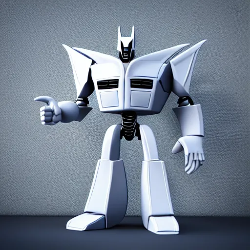 Prompt: transformer, 3 d character model, epic, 3 d render, white background, shadows