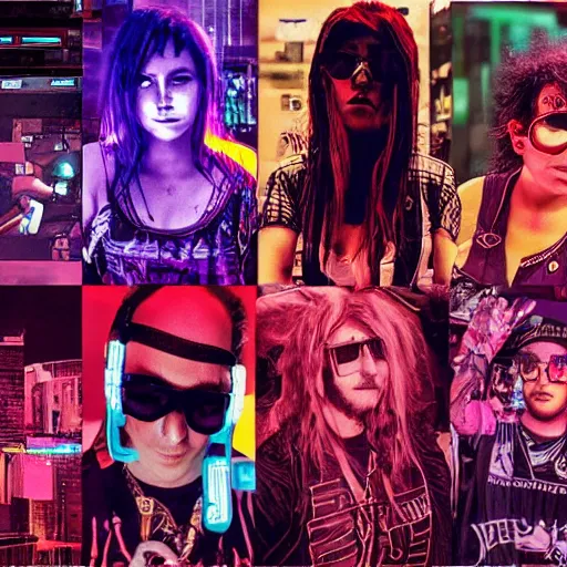 Image similar to cyberpunk bands