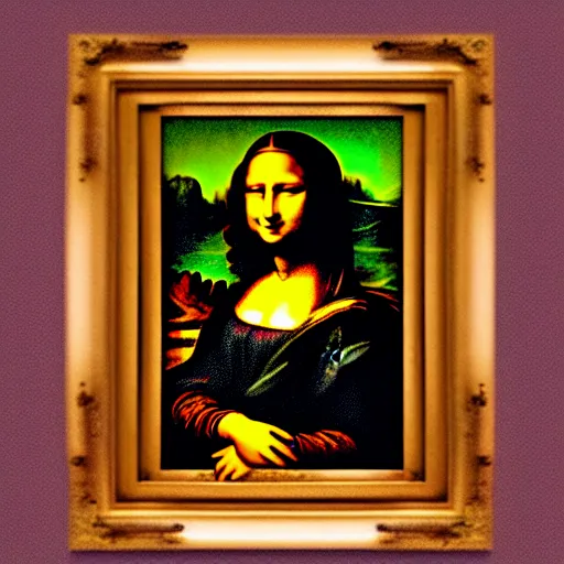 Image similar to lady gaga as mona lisa