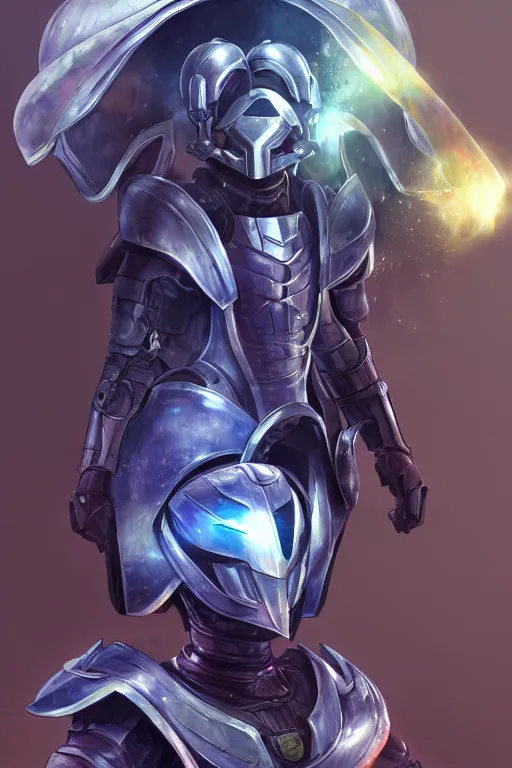 Image similar to helmet armor guardian destiny in witch queen illumination ray tracing hdr fanart arstation by sung choi robot ninja mask and eric pfeiffer and gabriel garza and casper konefal