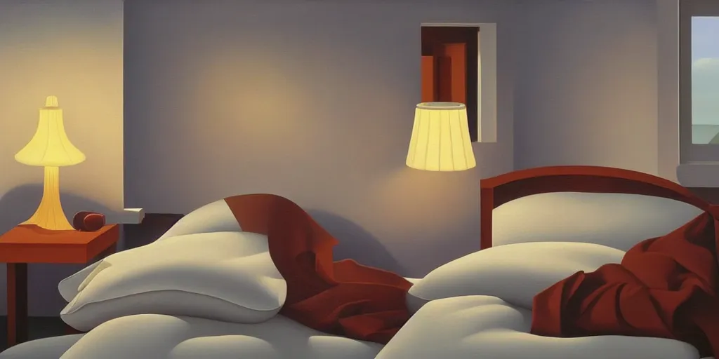 Image similar to bed, summer evening, kenton nelson