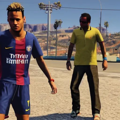 Image similar to neymar in gta v