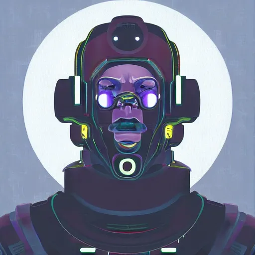 Image similar to Futuristic man portrait, Cyberpunk, digital art