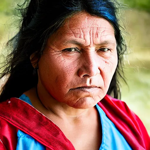 Prompt: Portrait of a Modern Native American Woman as a nurse, highly detailed, photograph, award winning,