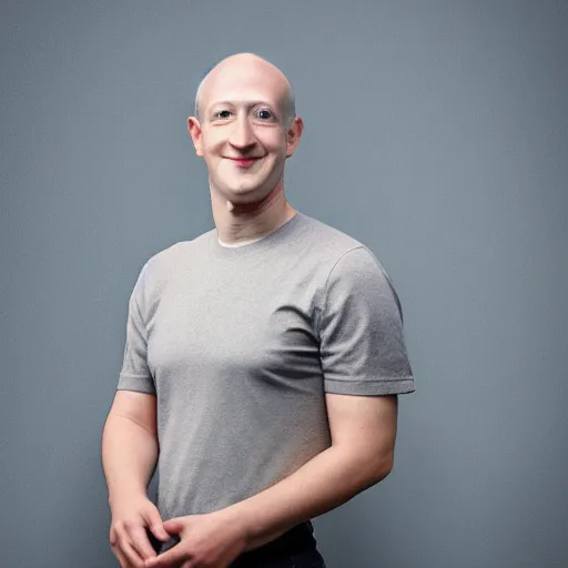 Image similar to Photography of Bald Mark Zuckerberg