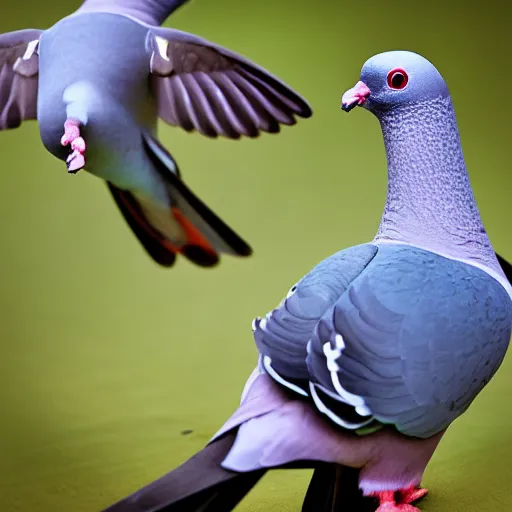 Prompt: dancing pigeons, who dance