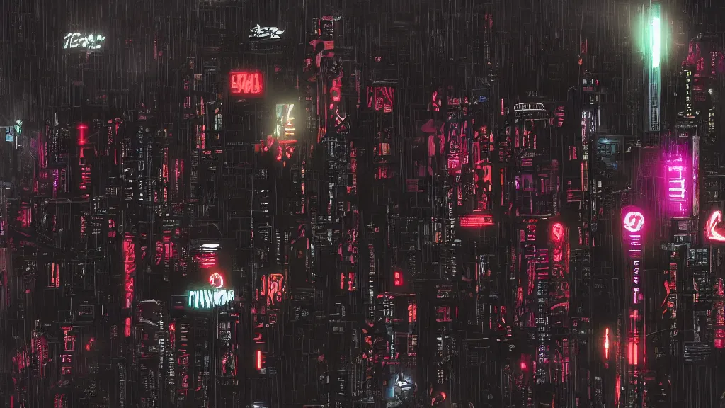 Prompt: black cyberpunk background