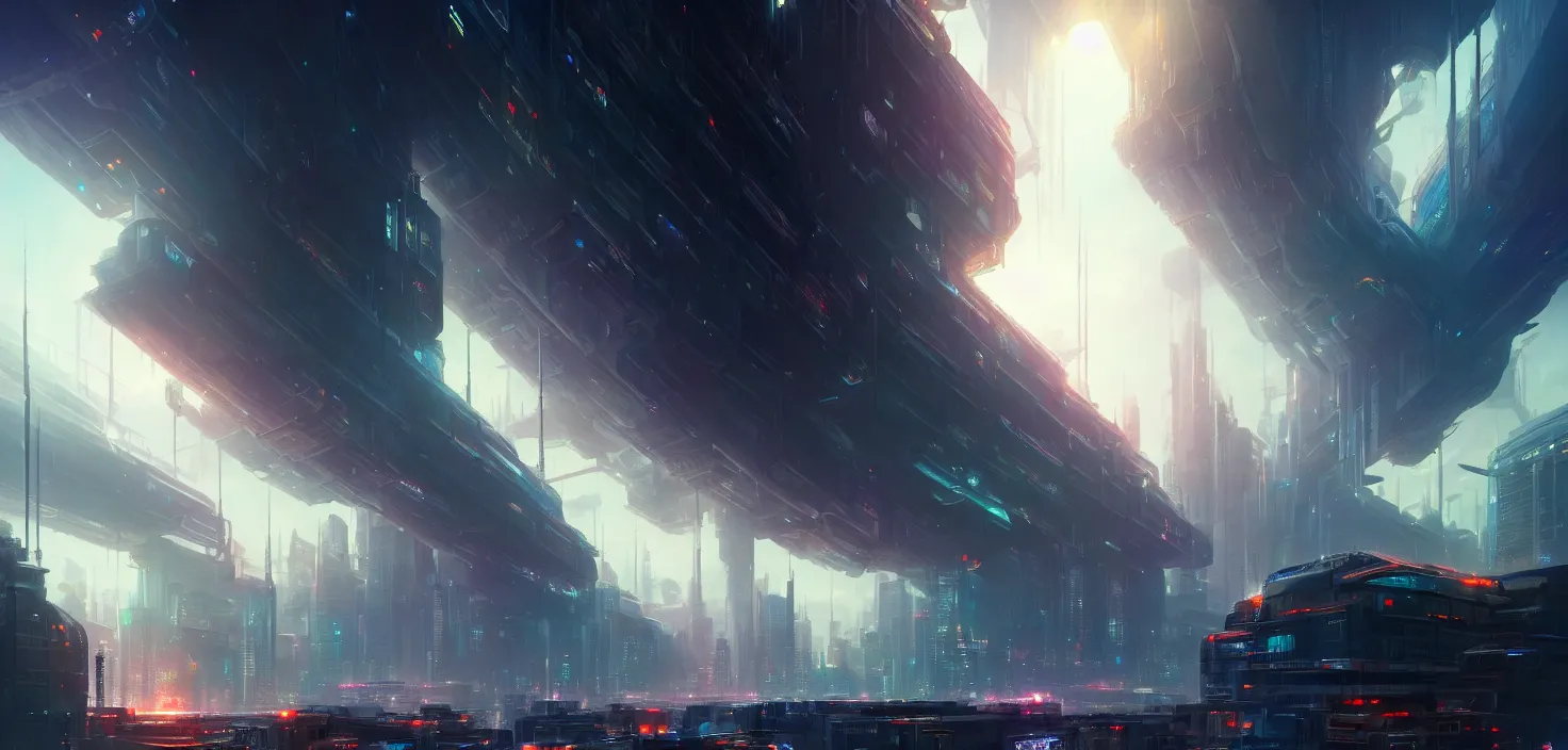 Image similar to tokio futuristic city, cinematic view, epic sky, detailed, concept art, low angle, high detail, warm lighting, volumetric, godrays, vivid, beautiful, trending on artstation, by jordan grimmer, huge scene, art greg rutkowski