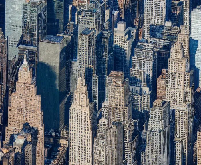 Image similar to 4 k hd, high detail photograph of lower manhattan cityscape, shot with sigma f / 4. 2, 2 5 0 mm sharp lens, wide shot, consistent, isometric view, volumetric lighting, high level texture render