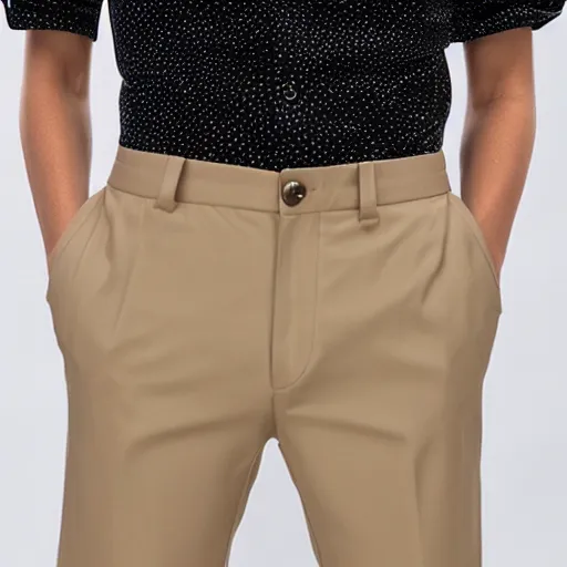 Prompt: short nylon pants with White dots