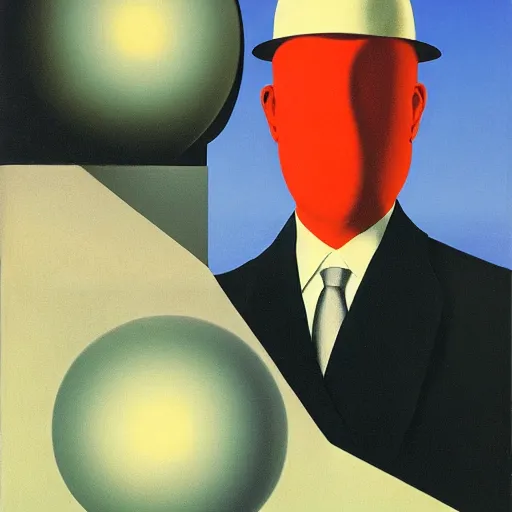 Image similar to a memory machine. rene magritte.