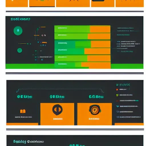 Prompt: user interface concept art for a simple infographic panel