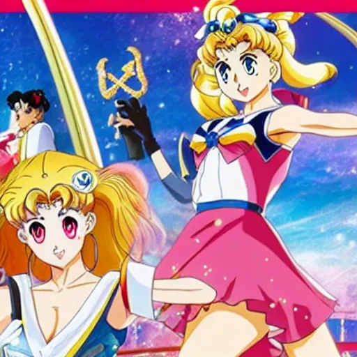 Prompt: sailor moon eternal is a japanese animated action fantasy film