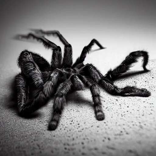 Image similar to Mega tarantula eating a man, hyper realistic, photography