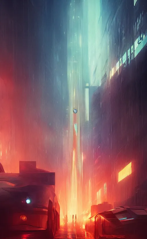 Image similar to Mashup of Abstergo Industries and Blade Runner 2049, masterpiece digital painting by Greg Rutkowski, Alex Grey, artstation, 4k wallpaper
