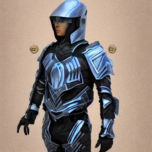 Prompt: lightning storm armor.