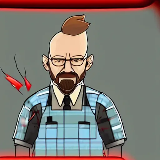 Prompt: walter white added in super smash bros