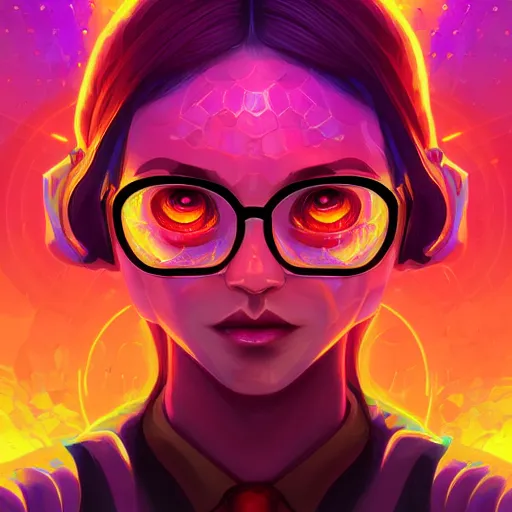 Image similar to skill magic geek inside matrix deepdream radiating a glowing aura stuff loot legends stylized digital illustration video game icon artstation lois van baarle, ilya kuvshinov, rossdraws,