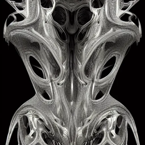 Prompt: cyberpunk neon metallic by zaha hadid, iris van herpen and rick owens. highly detailed, hyper - real, very beautiful, intricate fractal details, very complex, opulent, epic, mysterious, polished, futuristic design, trending on deviantart and artstation