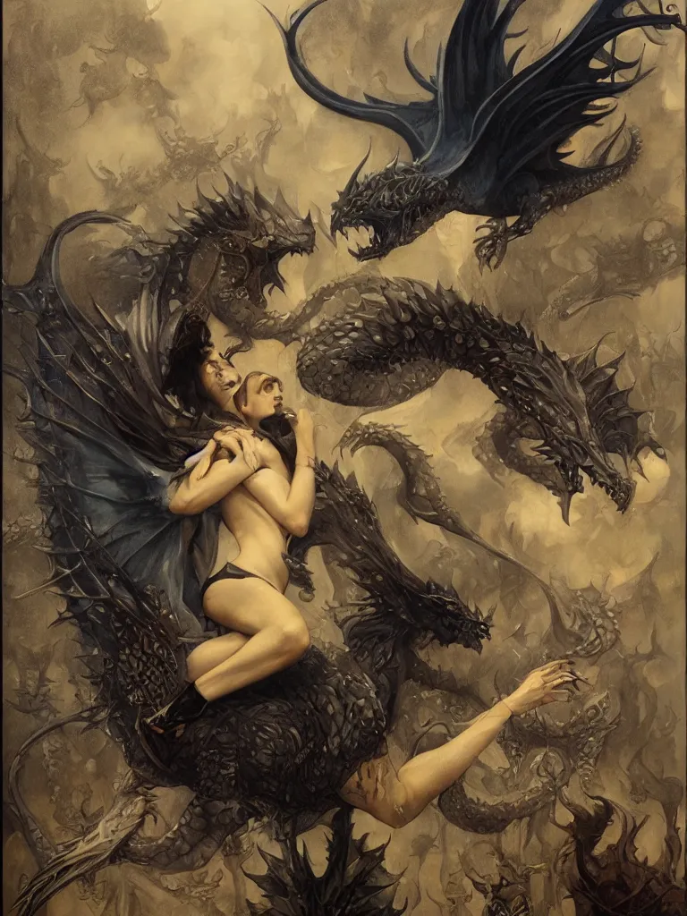 Prompt: iSymmetrical Tableau Portrait of the Prince of Dragons, by Tom Bagshaw and Ciruelo Cabral and N.C. Wyeth