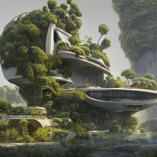 solarpunk,city, green,plants, buildings,art nouveau, concept art 