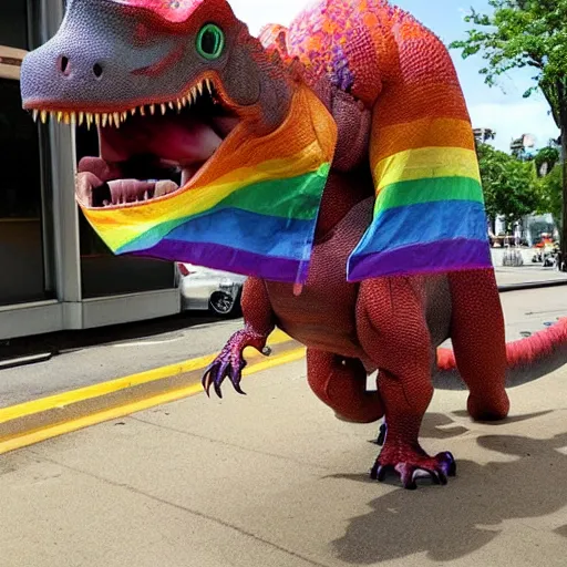 Image similar to gay dinosaur