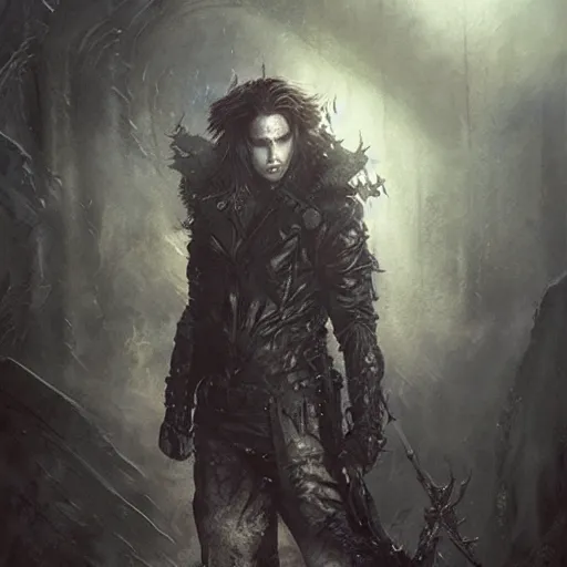 Image similar to lost boys, darkwave, darksynth, portrait character art, sharp, digital matte painting, art by luis royo, greg rutkowski, wlop, dramatic lighting, trending on artstation