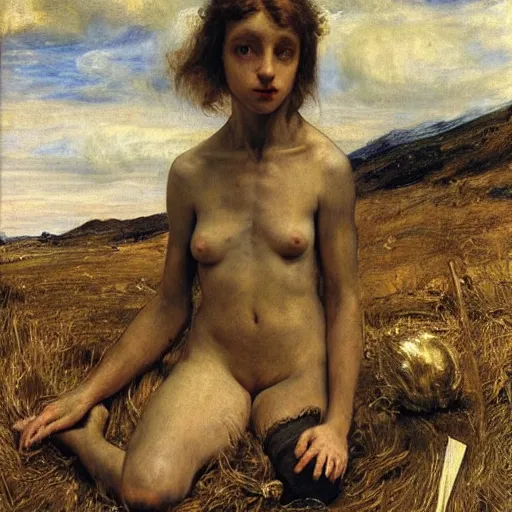 Prompt: by millais, painting, mummies, cannibals, vampires, 8 k, highly detailed,