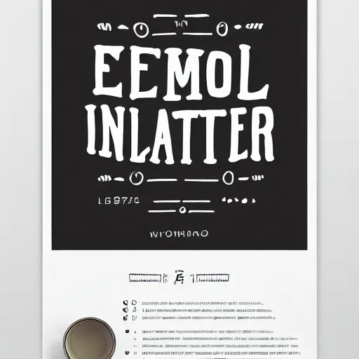 Image similar to demo poster of a handwritten font, behance, white background