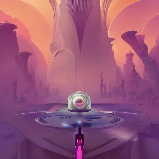 Prompt: futuristic scifi luxury perfume ad by tyler edlin and petros afshar and christopher balaskas and marius borgeaud and kiliain eng, maximalist art nouveau, well proportioned, highly detailed