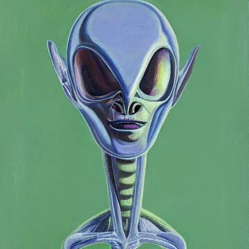 Image similar to alien by wayne thiebaud