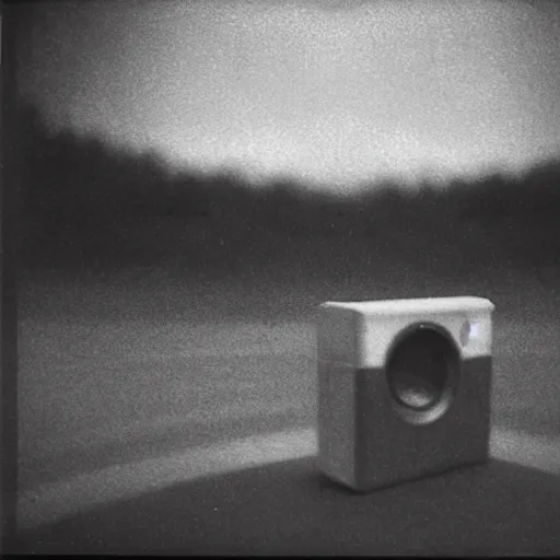 Image similar to the coming AI singularity, pinhole camera