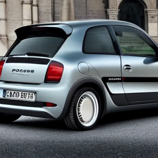 Prompt: a Porsche Twingo designed by H.R. Giger