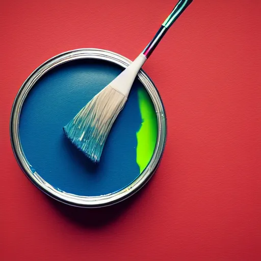 Image similar to can of paint, minimal, modern