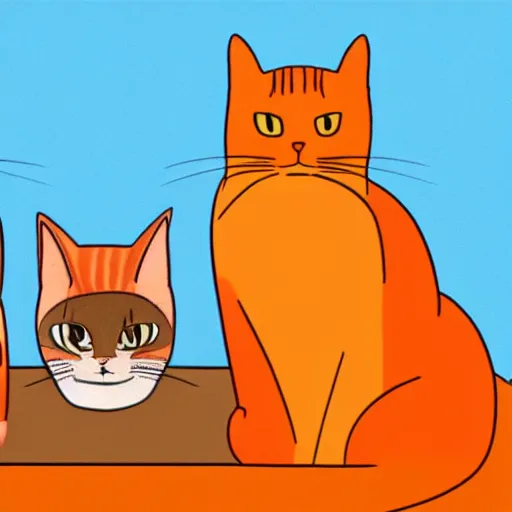 Image similar to orange cat, himbo cat, dumb cat, stupid cat