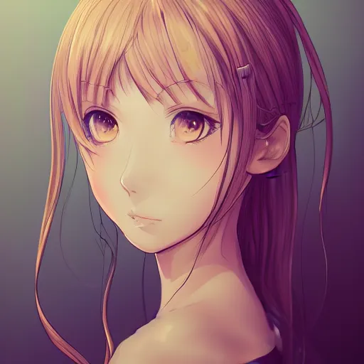 Prompt: anime girl portrait profile, headshot art, cellshaded, drawn in fine-tip pen, made by WLOP, trending on artstation