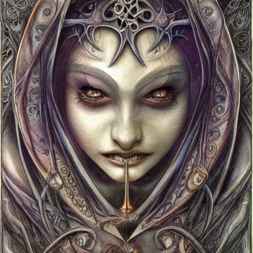 Prompt: detailed and sharp cancer artwork, mystic style, detailed, 8 k, detailed, symmetrical, by brian froud