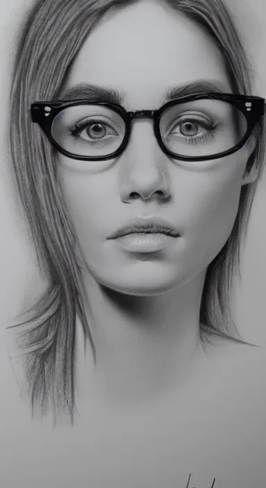 highly detailed pencil sketch portrait of a beautiful | Stable ...